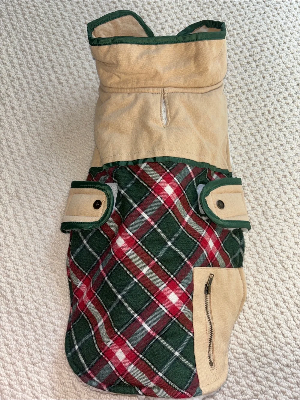 Dog Fleece Check Jacket